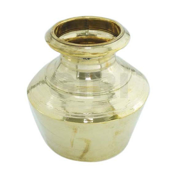 Brass Kalash Kudam - 6.5 Inches | Handi/ Theertha Kudam/ Puja Ghada for Home/ 450 Gms Approx