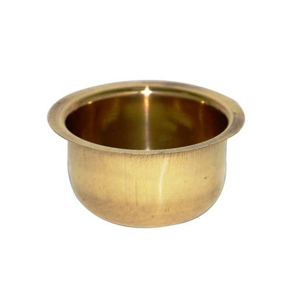 Puna Cup - Brass - 1.5 Inch - 30 Grams | Puja Bowl for Home/ 3.5” Diameter/ Katori/ 30 gms