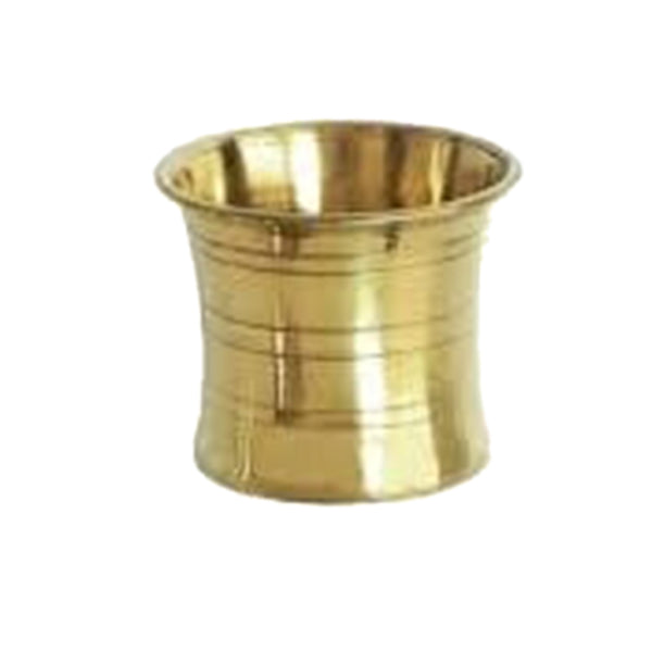 Brass Pancha Patra - 2.5 Inches | Beading Design Panchapalli for Pooja/ Panchamurt/ 60 Grams