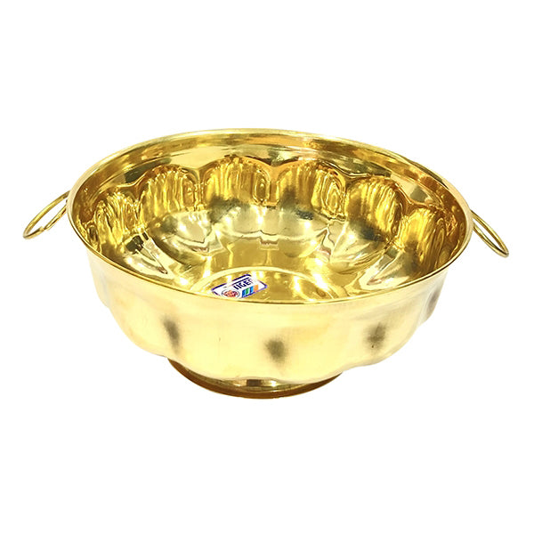 Brass Uruli - 3 Inches | Urli/ Flower Pot for Pooja/ 7 “ Dia/ 160 Gms Approx