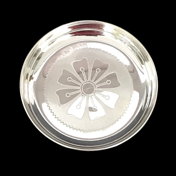 White Metal Plate - 6 Inches | Thali Plate/ Puja Plate for Home/ 120 Gms Approx