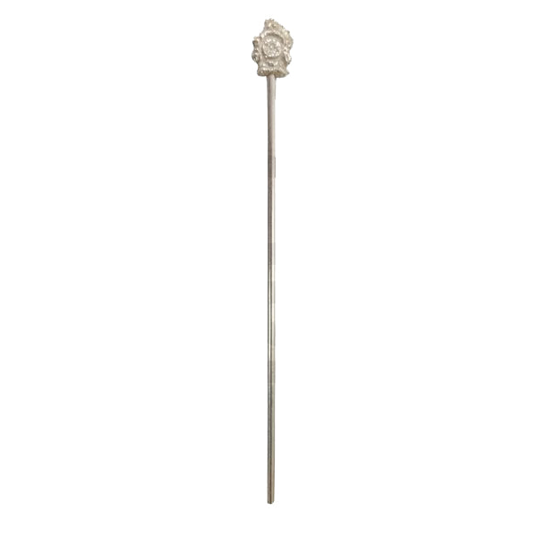 Silver Plated Namakuchi - 3.3 Inches | Thiruman Stick/ Nama Kambi/ Namakutchi/ 5 Grams