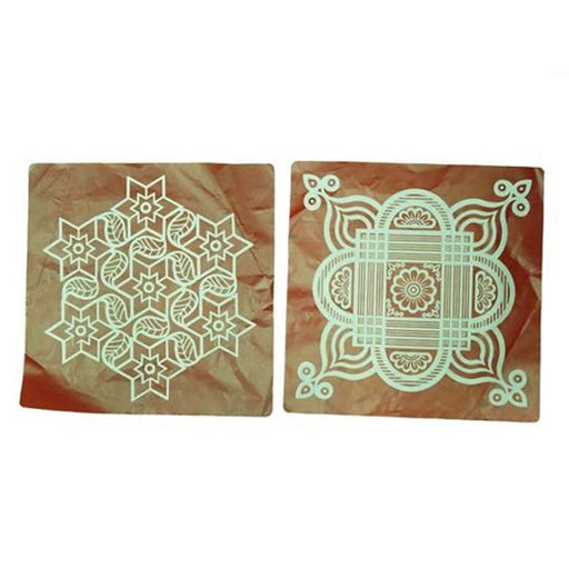Maroon Kolam Sticker (2 Pcs)