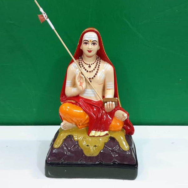 Adi Shankara Idol - 10 Inches | Fibre Material/ Sri Jagadguru Statue for Home/ Gifts