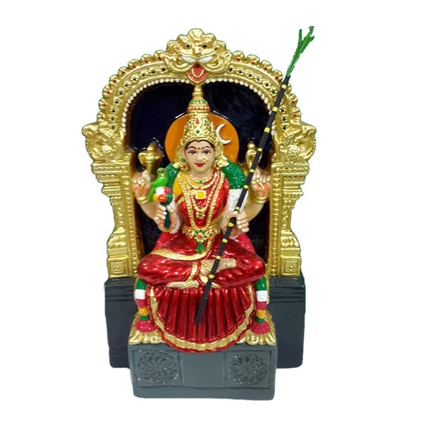 Kamakshi Idol - 8 Inches | Fiber Material/ Showpiece/ Kamatchi Statue for Home