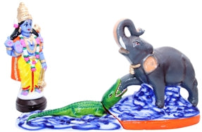 Gajendra Moksham Golu Bommai Set | Giri Golu Doll/ Navaratri Golu Bomma/Gombe
