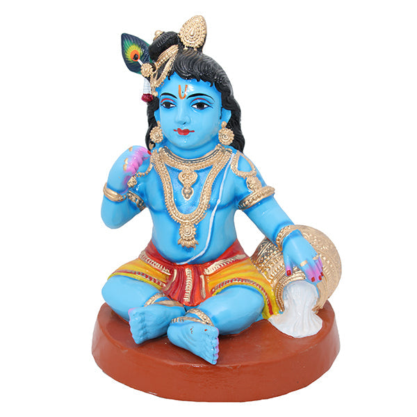 Vennai Krishnan - 8 Inches | GiriAus  Golu Doll/ Butter Krishna/ Navratri Bommai/ Showpiece/ Gifts