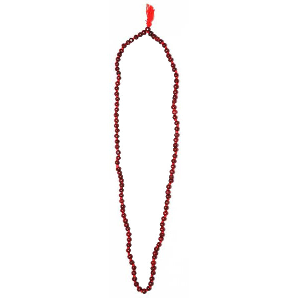 Red Chandan Mala | 7 mm 108 Beads/ Japa Mala/ Red Sandalwood Mala for Prayer
