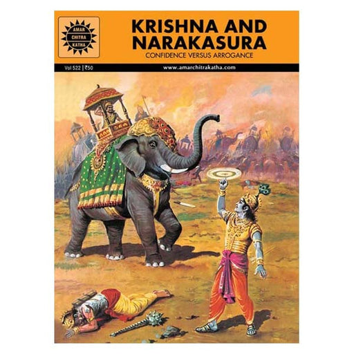 Krishna And Narakasura-English