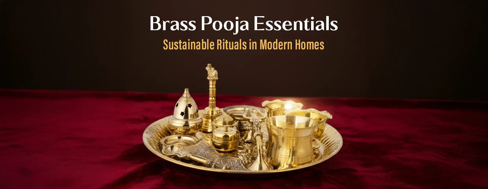 Brass Pooja Essentials Sustainable Rituals in Modern Homes