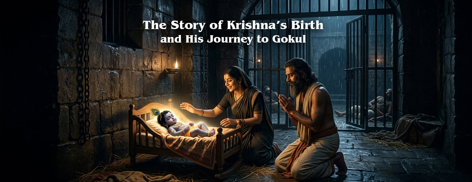 The Story of Krishna’s Birth and His Journey to Gokul