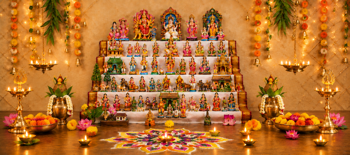 Celebrate Navaratri with Traditional Golu Dolls & Kolu Sets from Giri Aus