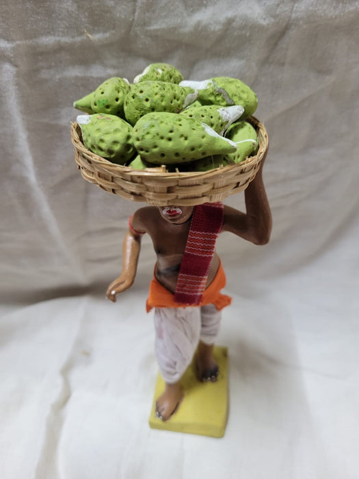 FRUITS and VEGETABLE SELLER STANDING