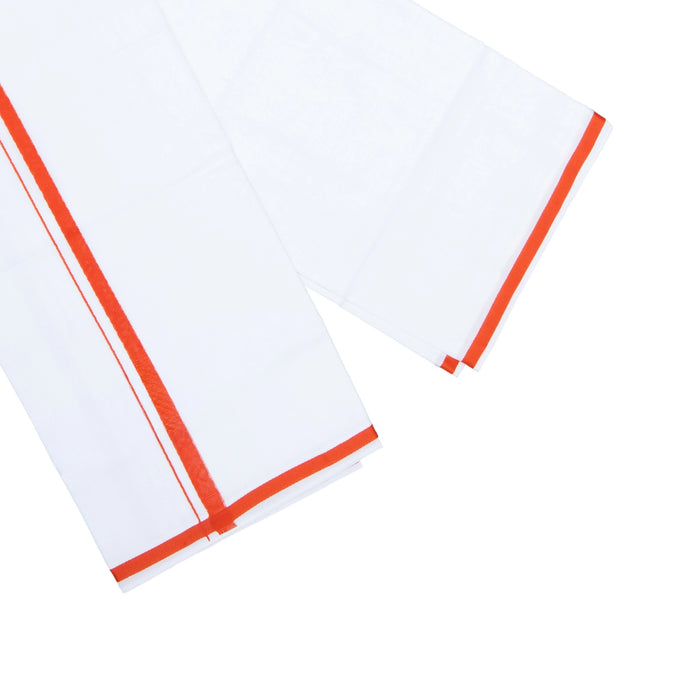 Veshti - 4 Mtrs| Maharaja Dhoti/ White Vesti / Traditional Dhothi for Men