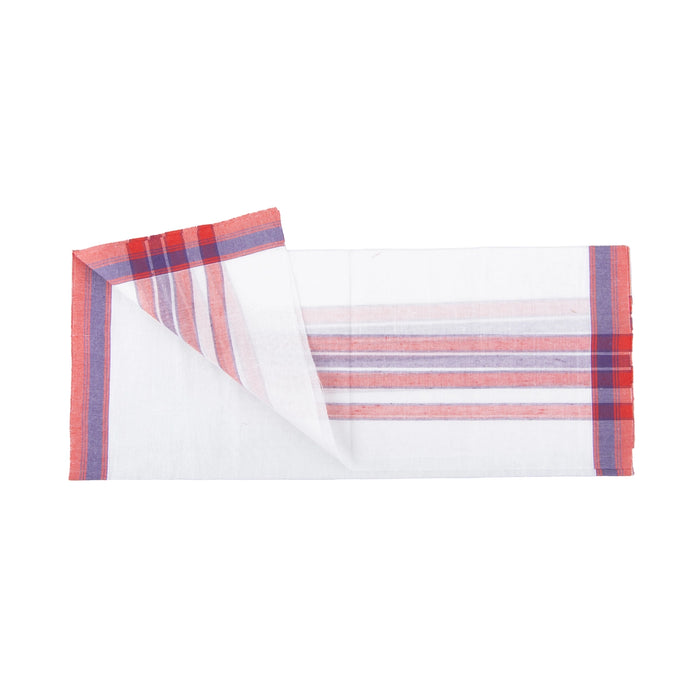 Pillaiyar Vastra | Cotton Angavastra/ Half White with Red Colour Ganapathi Towel/ Ganesha Dress for Deity