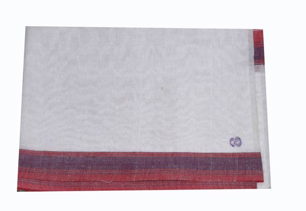 Pillaiyar Vastra | Cotton Angavastra/ Half White with Red Colour Ganapathi Towel/ Ganesha Dress for Deity