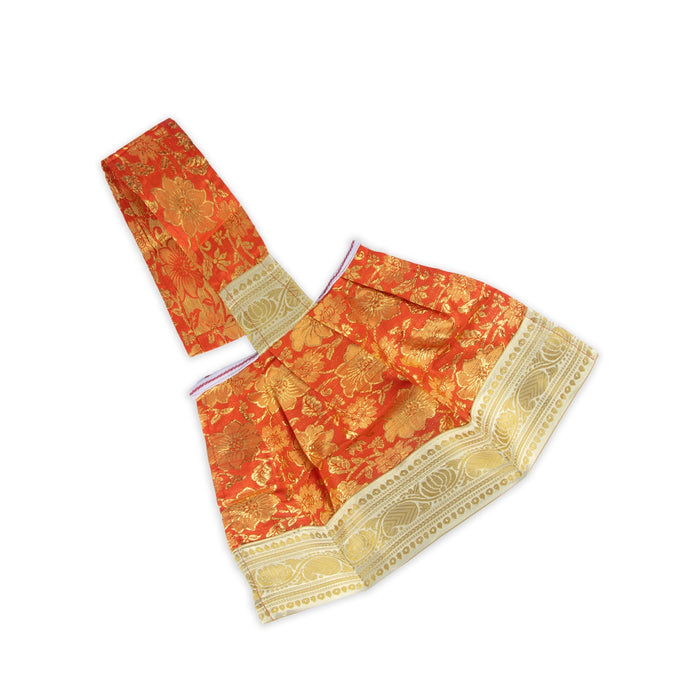 Amman Pavadai - 11 x 21 Inches | Mata Poshak/ Devi Vastra for Deity/ Assorted Colour