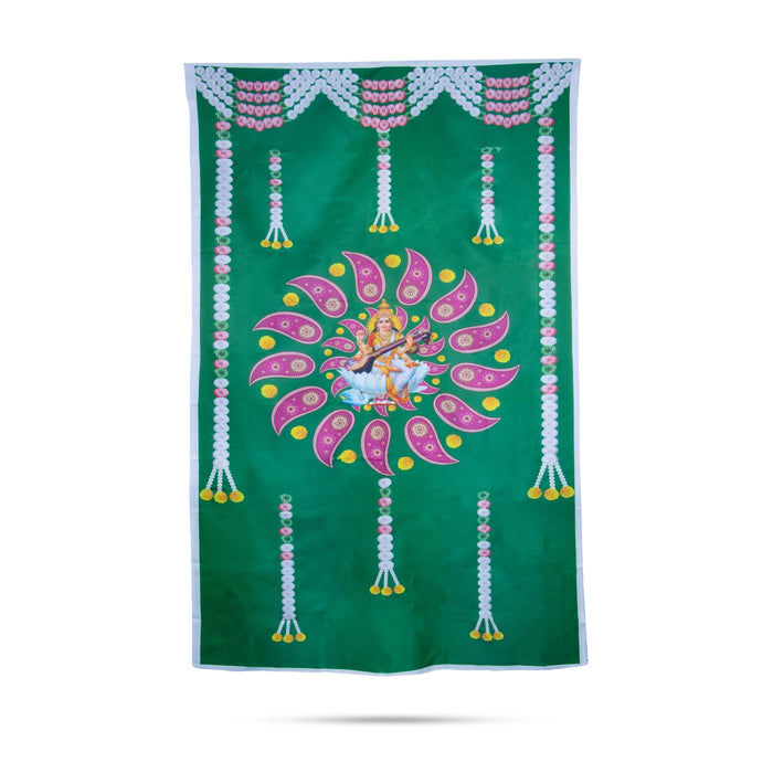 Digital Screen - 8 x 5 Feet | Digital Print Curtain/ Temple Screen/ Decorative Curtain For Pooja Room