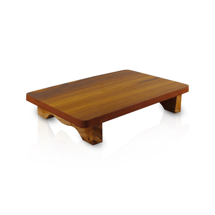 Manai Palagai - 2.5 x 13 Inches | Wooden Bajot/ Pooja Chowki/ Patla For Home & Deity Decor