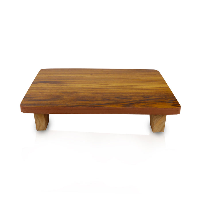 Manai Palagai - 2.5 x 13 Inches | Wooden Bajot/ Pooja Chowki/ Patla For Home & Deity Decor
