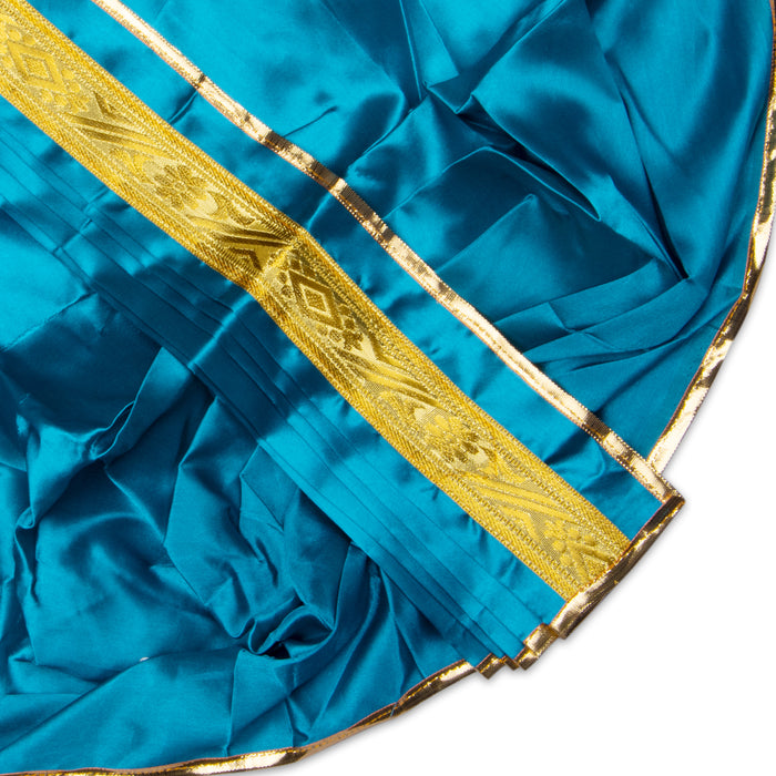 Readymade Panchakacham - 15 x 22 Inches | Jari Border Satin Dhoti/ Panchakajam For Deity Alangaram