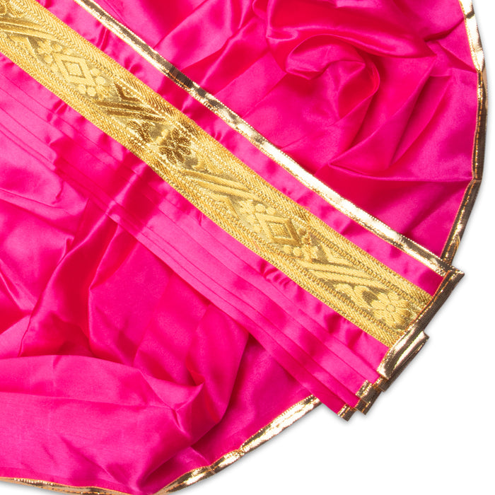 Readymade Panchakacham - 15 x 22 Inches | Jari Border Satin Dhoti/ Panchakajam For Deity Alangaram