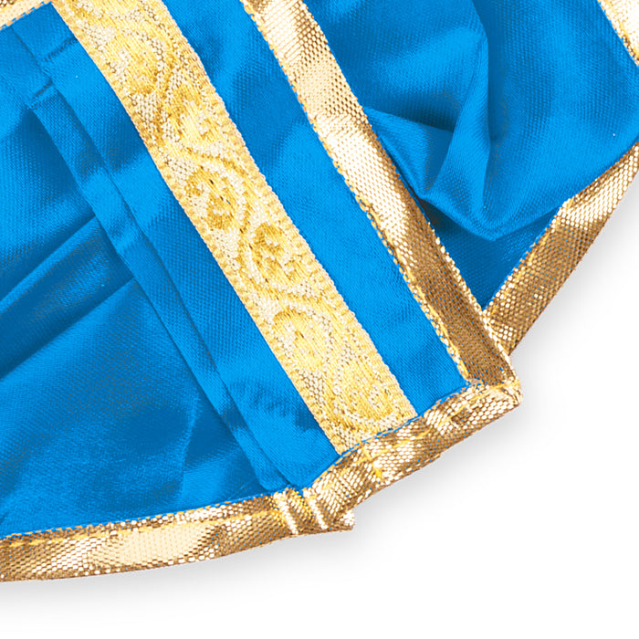 Panchakacham - 4 x 6 Inches | Satin Jari Border Dhoti/ Bhagwan Uthriyam/ Panchakajam For Deity Decor