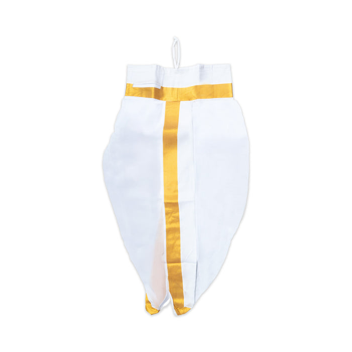 Readymade Panchakacham - 9 x 5 Yards | Traditional Wear/ 100K Cotton Dhoti/ Jari Border Panchakacham For Men