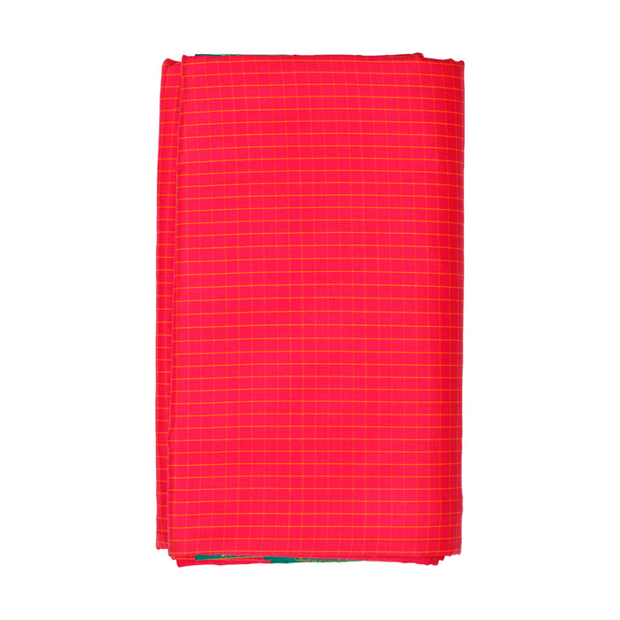 Saree - 9.5 Yards | Korvai Checked & Rich Pallu Pudavai/ Ethnic Saree/ South Indian Saree For Festive Wear