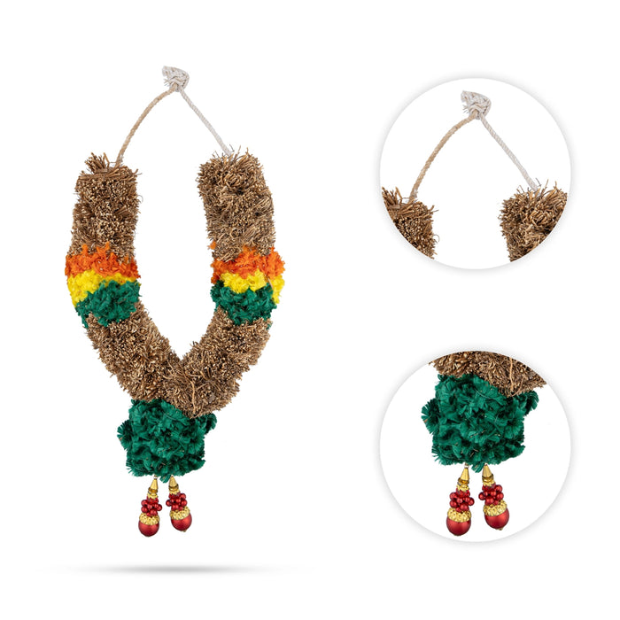 Vettiver Malai - 0.5 Feet | Vetiver Garland/ Traditional Vetiver Malai For Divine Fragrance And Pooja