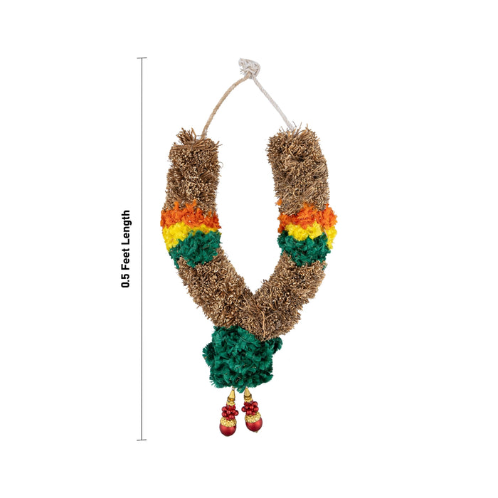 Vettiver Malai - 0.5 Feet | Vetiver Garland/ Traditional Vetiver Malai For Divine Fragrance And Pooja