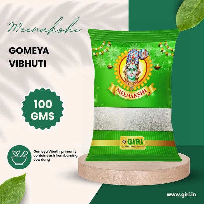 Giri Gomaya Vibhuti - 100 Gms | Thiruneeru/  Bhasma/ Viboothi / Holy Ash / Vibuthi For Pooja