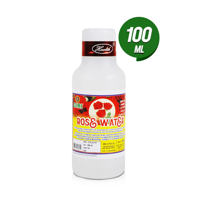 Giri Rose Water - 100 ml | Panneer/ Gulab Water/ Gulab Jal For Pooja Fragrance