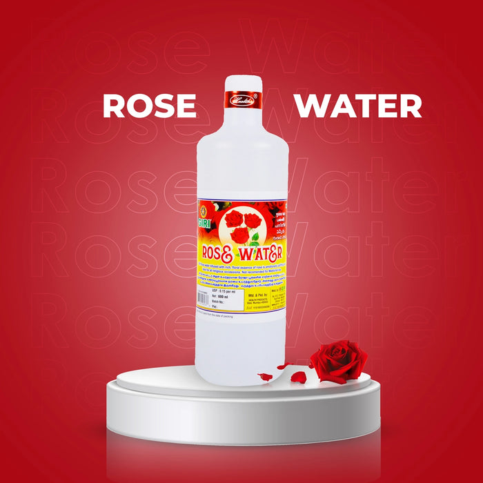Giri Rose Water - 600 ml | Panneer/ Gulab Water/ Gulab Jal For Pooja Fragrance