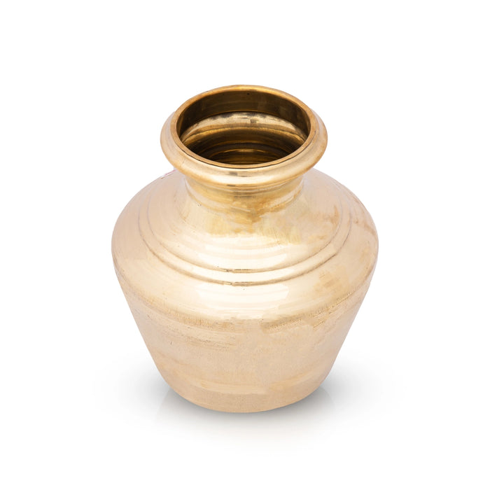Kalash Pot - 8 x 4 Inches | Brass Kalash/ Pooja Pot for Home