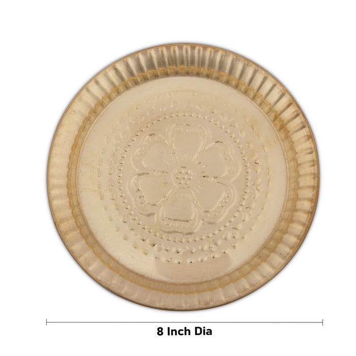 Brass Plate | Nagas Beading Design Thali Plate/ Pooja Plate for Home