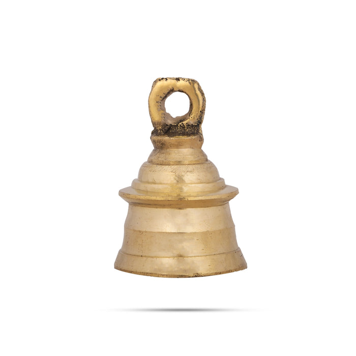 Brass Kavadi Bell - 2 x 1.5 Inches | Hanging Bell/ Door Bell for Pooja/ 40 Gms