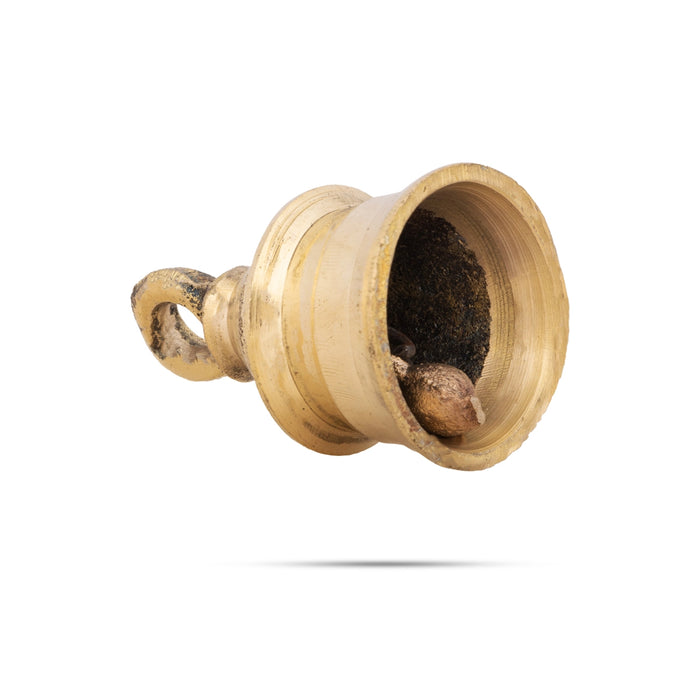 Brass Kavadi Bell - 2 x 1.5 Inches | Hanging Bell/ Door Bell for Pooja/ 40 Gms