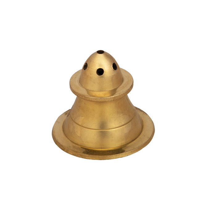 Brass Agarbathi Stand - 1.5 x 1.5 Inches | Agarbatti Stand/ Rocket Design Incense Holder for Pooja/ 20 Gms