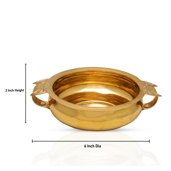 Brass Urli | Brass Uruli/ Brass Flower Pot for Pooja