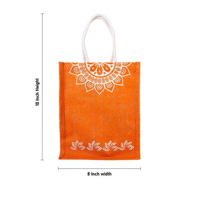Jute Bag With Velcro - 10 x 8 Inches | Jute Shopping Bag/ Reusable Bag/ Jute Tote Bag for Women