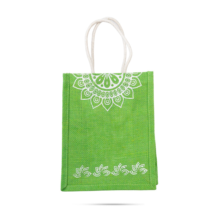 Jute Bag With Velcro - 10 x 8 Inches | Jute Shopping Bag/ Reusable Bag/ Jute Tote Bag for Women