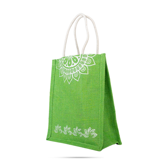 Jute Bag With Velcro - 10 x 8 Inches | Jute Shopping Bag/ Reusable Bag/ Jute Tote Bag for Women