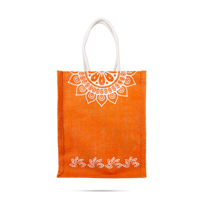 Jute Bag With Velcro - 10 x 8 Inches | Jute Shopping Bag/ Reusable Bag/ Jute Tote Bag for Women