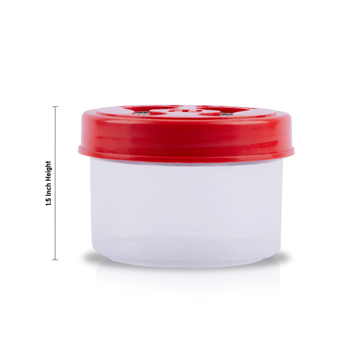 Rangoli Dabba Set - 1.5 x 2.5 Inches | 2 Pcs/ Rangoli Stencil Box/ Rangoli Dabbi for Pooja Room Decor