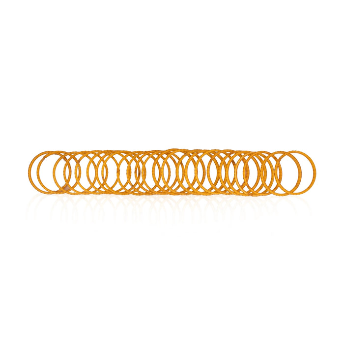 Glass Bangles - Size 2 X 2 Inches | 2 Dozen/ Glass Chudi/ Glass Jewelry For Traditional Wear