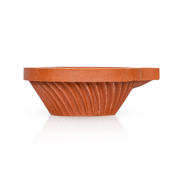 Kartik Deepam Set - 1 x 2.75 Inches | 6 Pcs/ Agal Vilakku/ Clay Karthik Deepam for Pooja