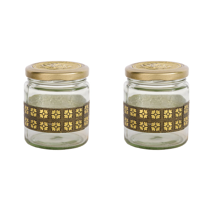 Pet Jar - 4 x 4 Inches | Decorative Dry Fruit Box/ Meenakari Peacock Design Gift Box/ Storage Box for Return Gifts