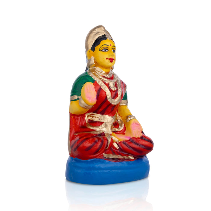 Gowri for Ganesh Chaturthi - 6 X 4 Inches | Golu Doll/ Navaratri Golu Statue/ Gombe For Festive Display