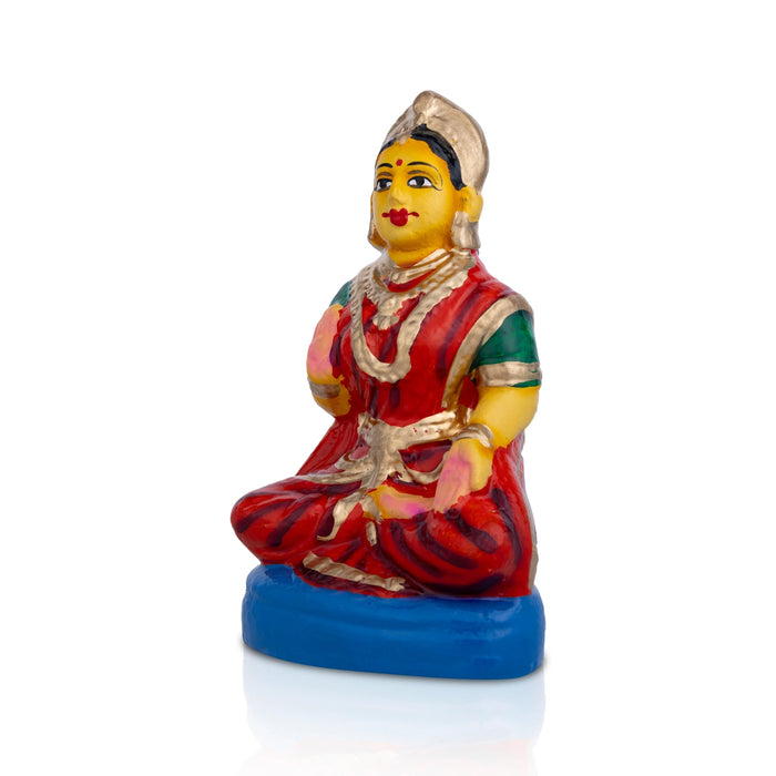 Gowri for Ganesh Chaturthi - 6 X 4 Inches | Golu Doll/ Navaratri Golu Statue/ Gombe For Festive Display